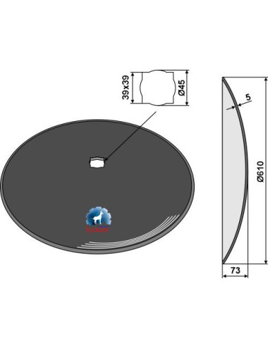 Disque lisse Ø610x5