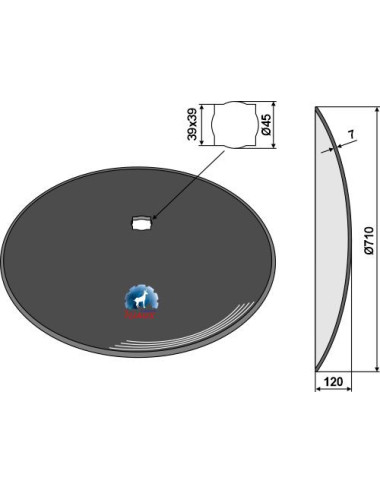 Disque lisse Ø710x7