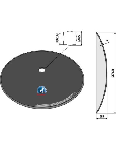 Disque lisse Ø760x8