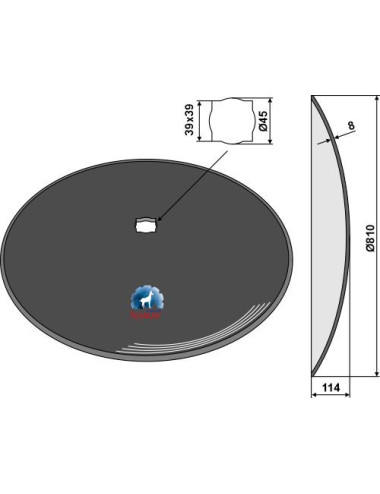 Disque lisse Ø810x8