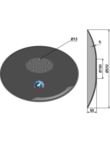 Disque lisse - Ø610x6