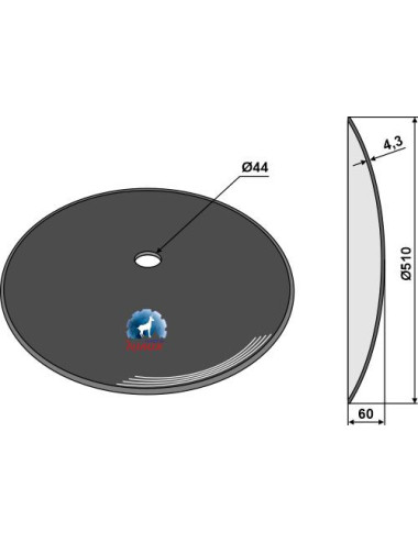 Disque lisse Ø510x4,3