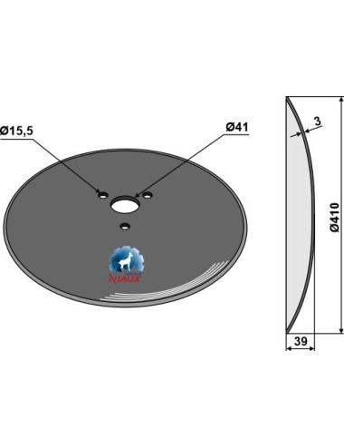 Disque houblon Ø410x3