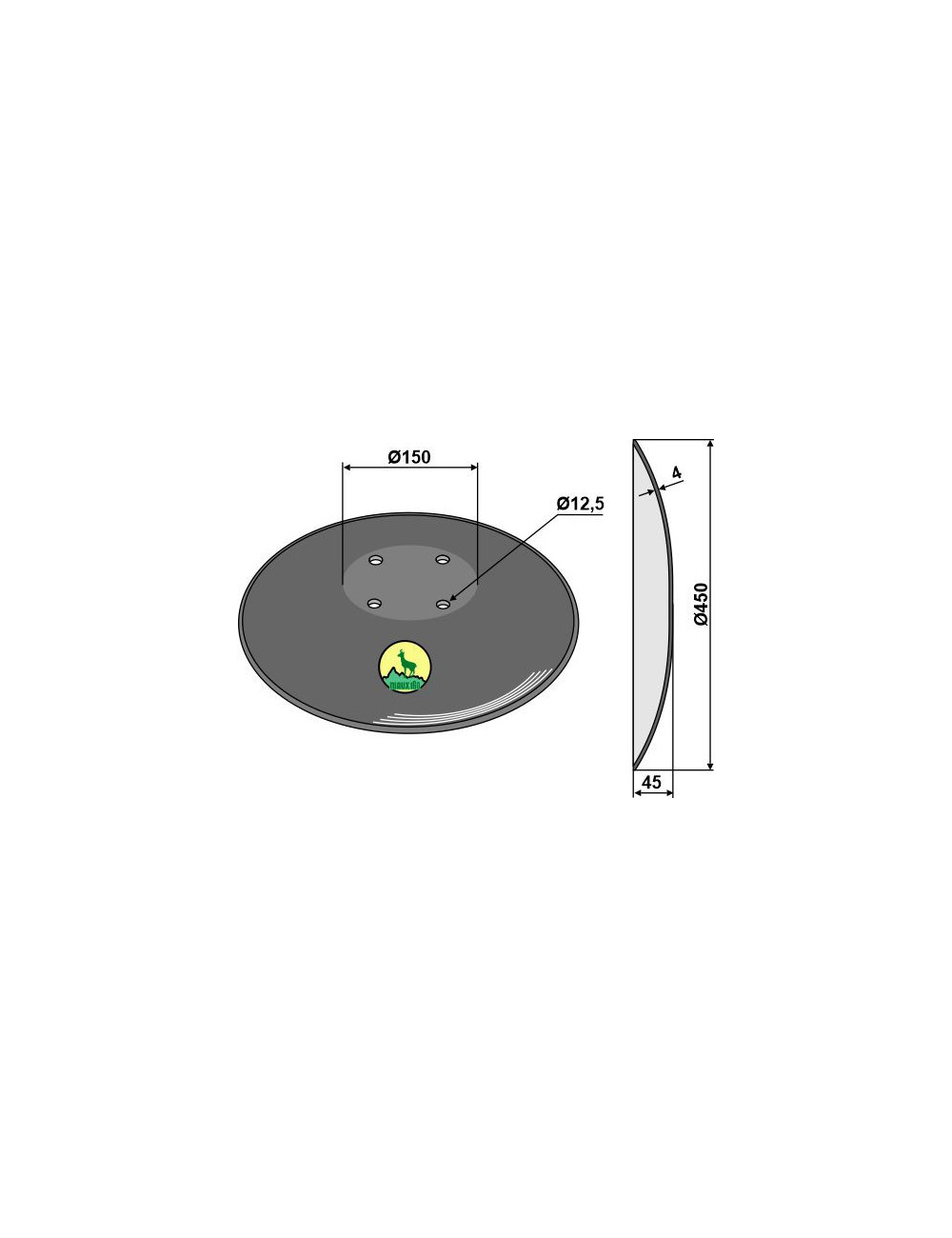 Disque BBG Ø450 x 4