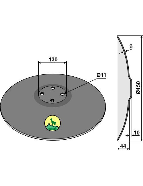 Disque lisse Ø450x5