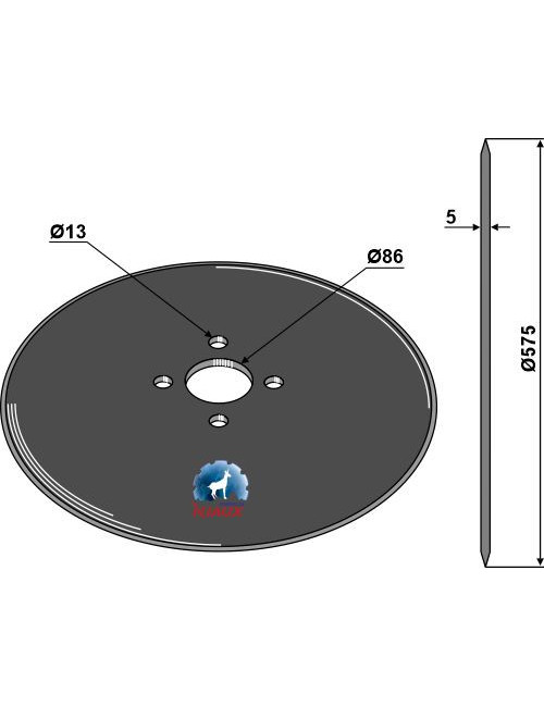 Coutre circulaire Ø575x5
