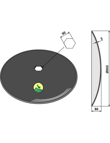 Disque lisse Ø660x5