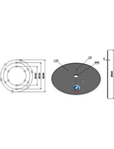 Disque houblon Ø450x4