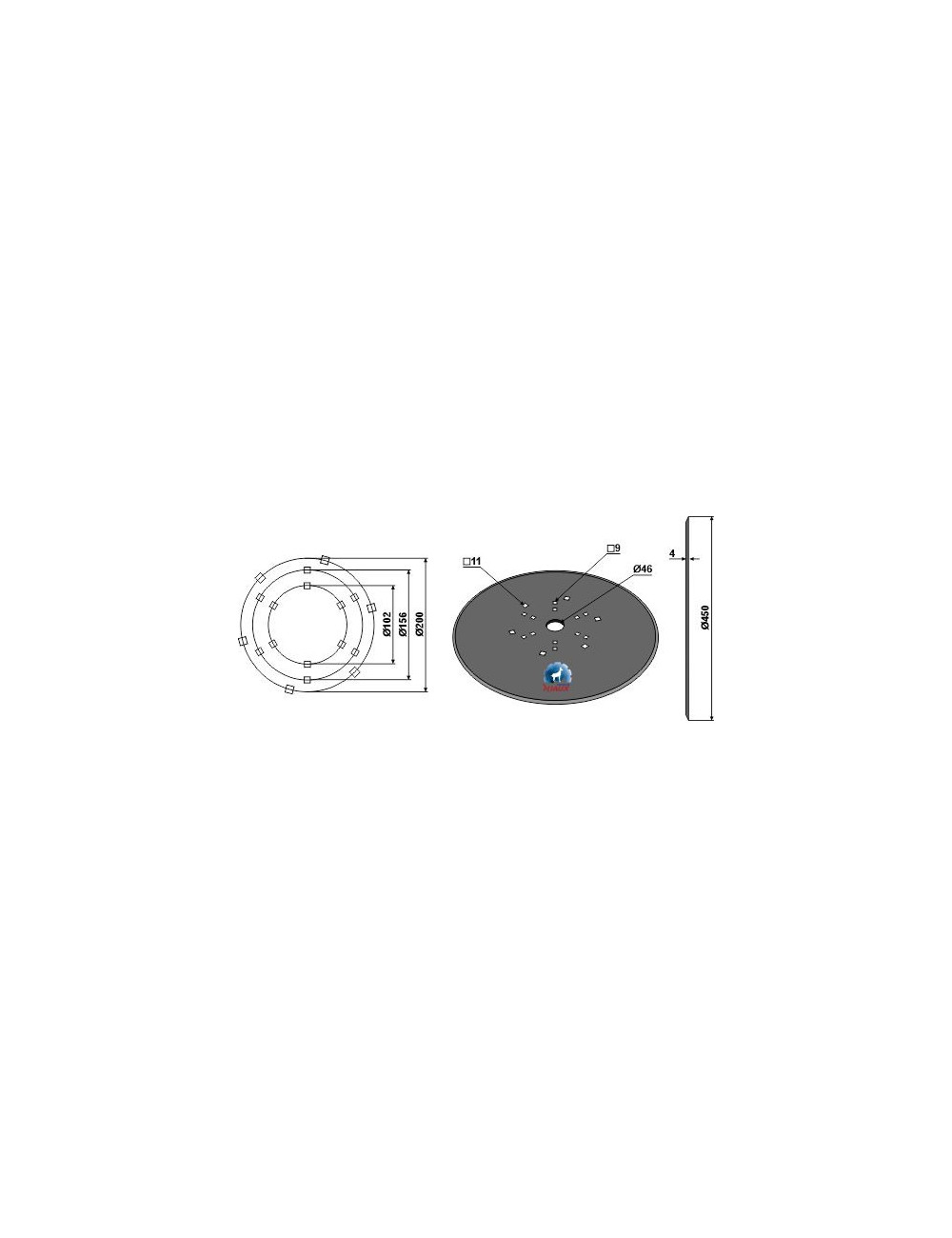 Disque houblon Ø450x4