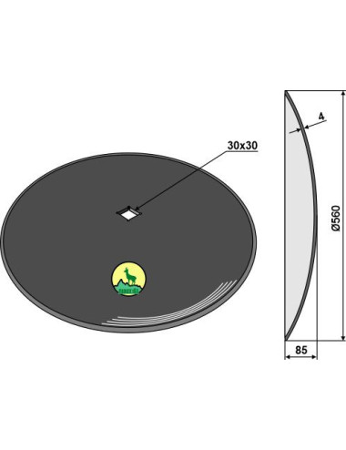 Disque lisse Ø560x4