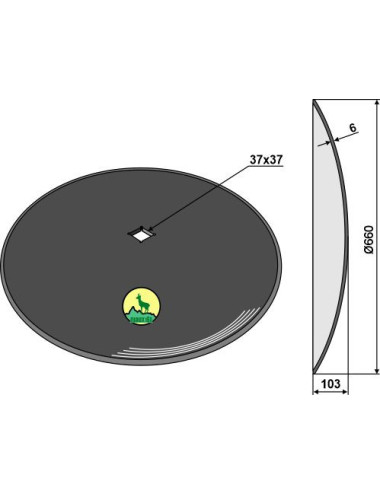 Disque lisse Ø660x6