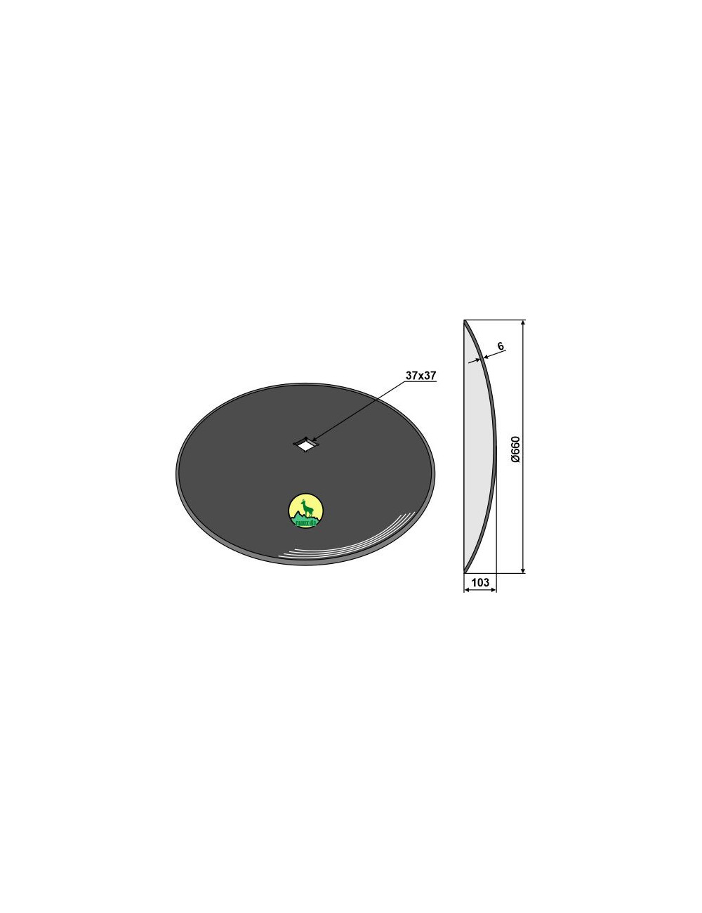 Disque lisse Ø660x6