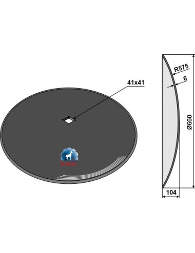 Disque lisse Ø660x6