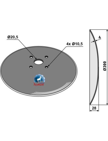 Disque lisse Ø300x4