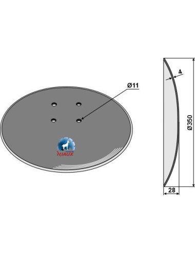 Disque lisse Ø350x4