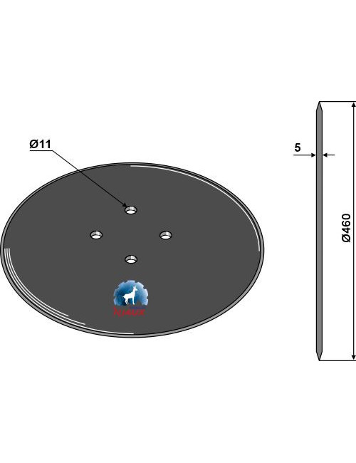Coutre circulaire Ø460x5