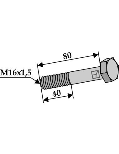 Boulon à tête hexagonale...