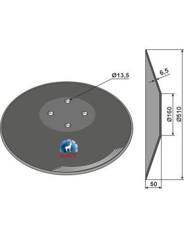 Disque lisse Ø510x6,5