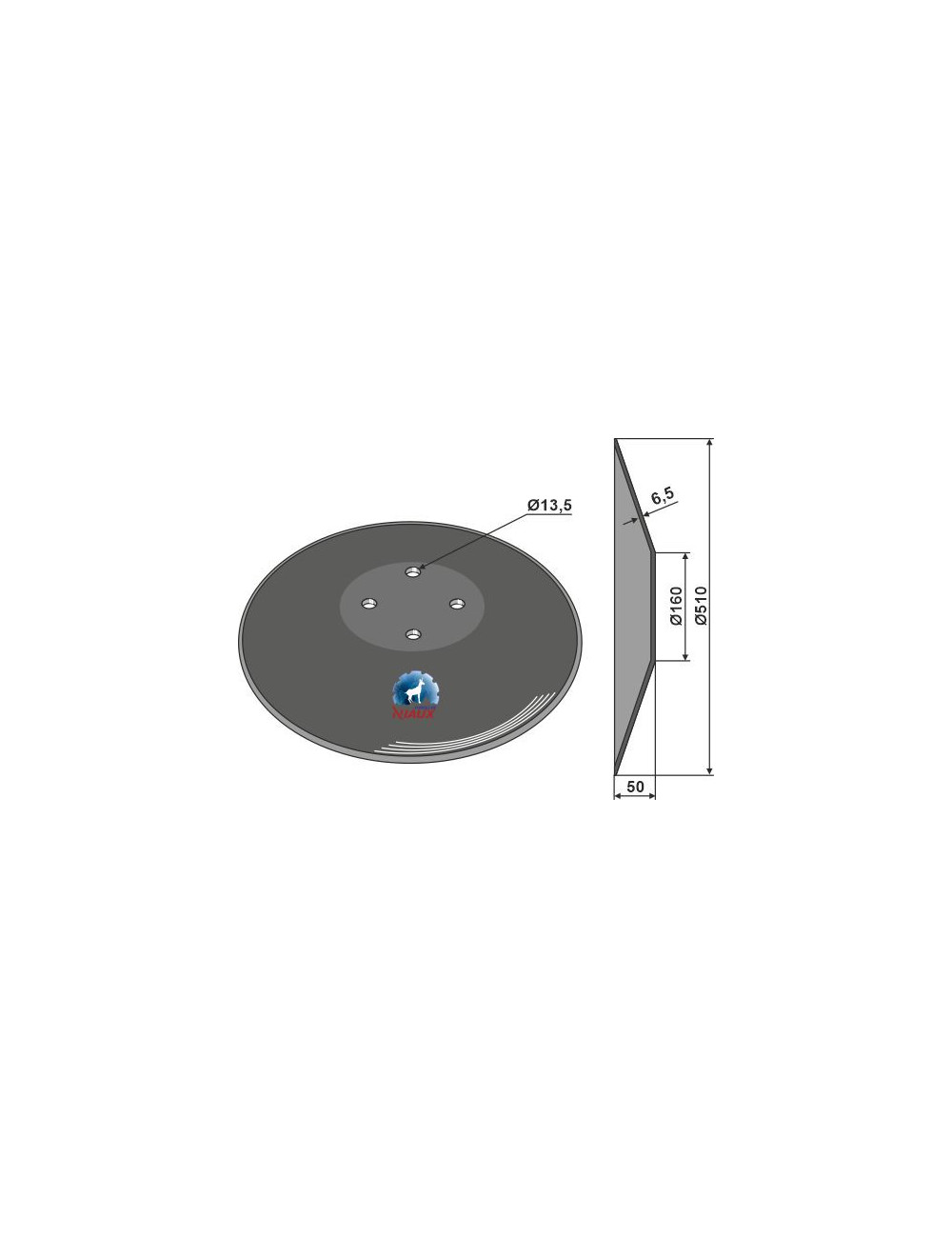 Disque lisse Ø510x6,5