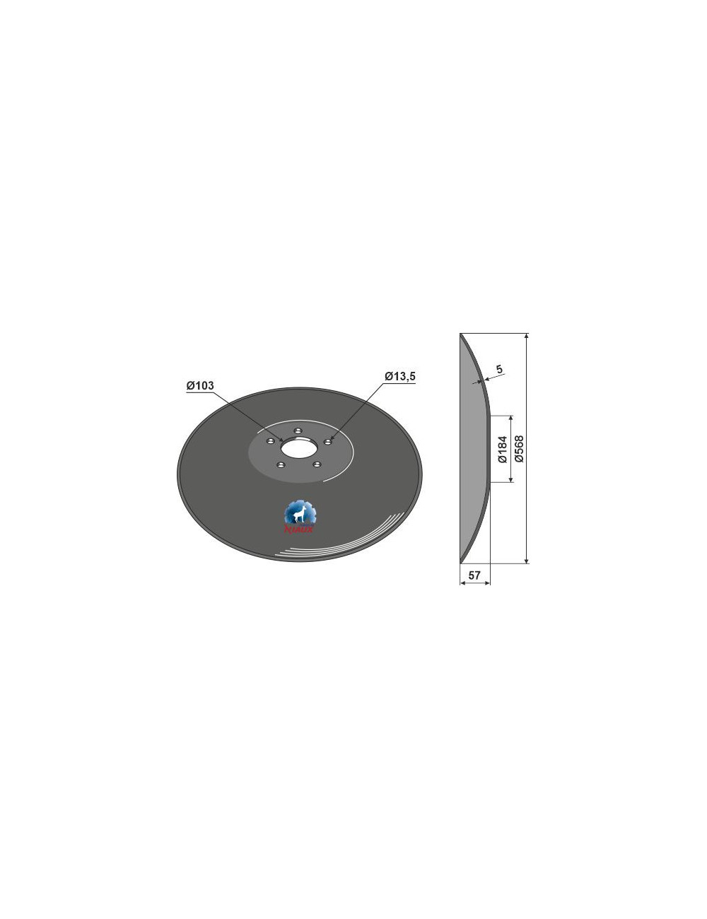 Disque lisse Ø568x5