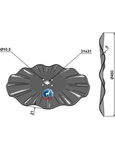 Disque ondulé Ø460x5