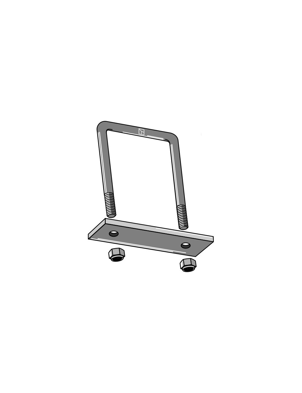 Ètrier de fixation pour cadre 100x100