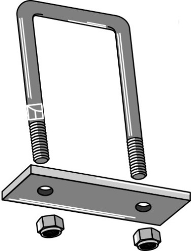 Ètrier de fixation pour cadre 80x80