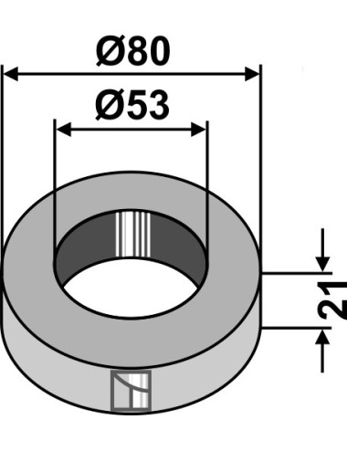 Pièce intercalaire - 21mm
