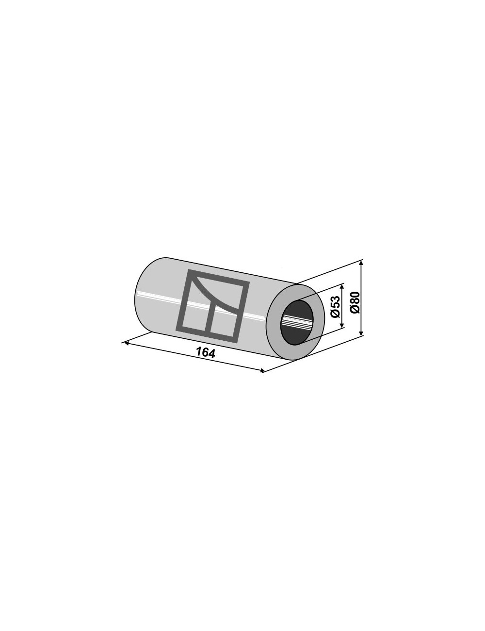 Pièce intercalaire - 164mm