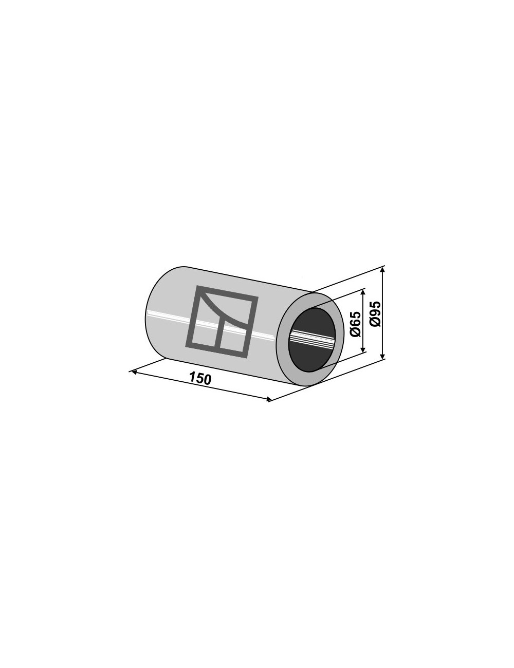 Pièce intercalaire - 150mm