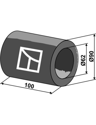 Pièce intercalaire - 100mm