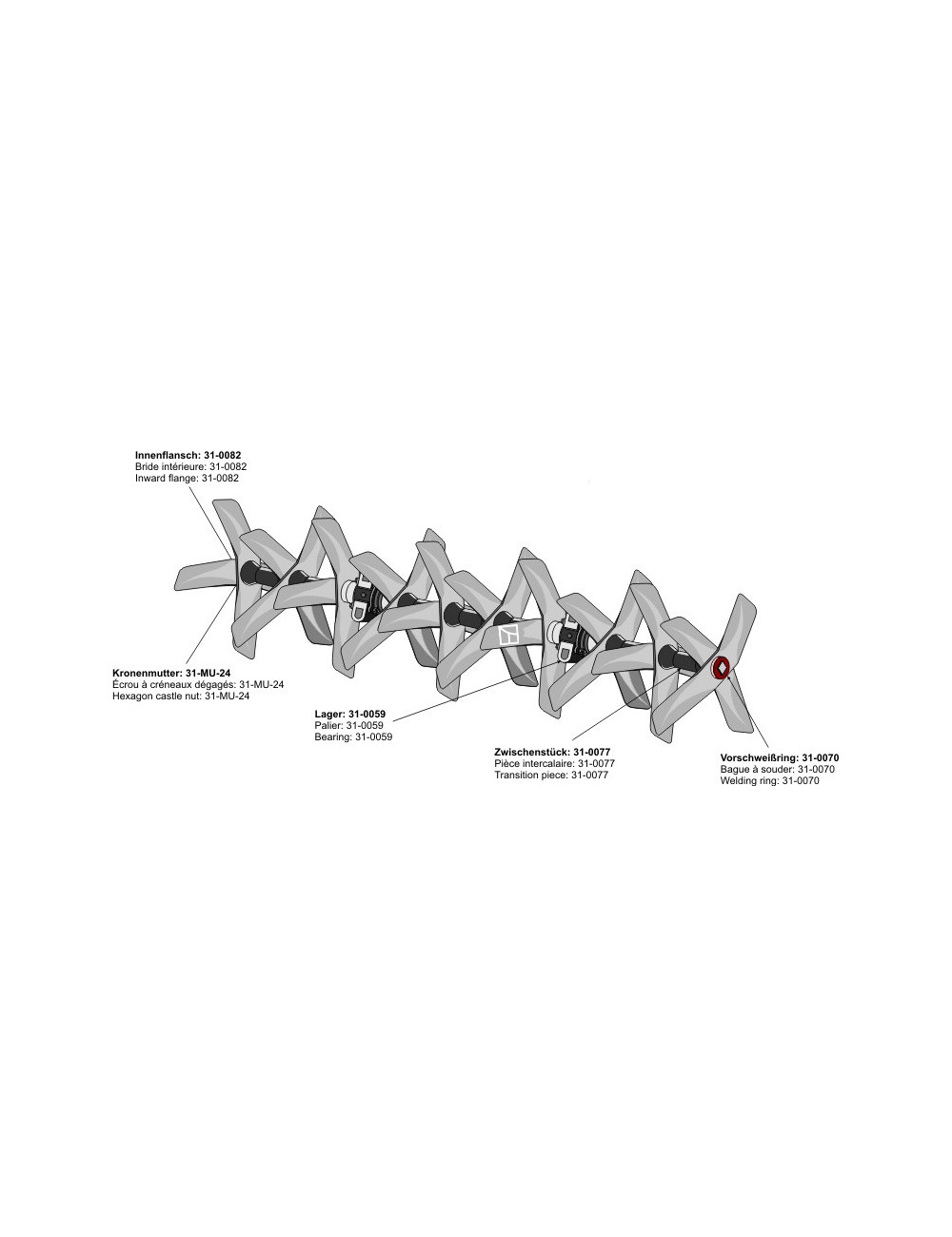 Herses à bêches rotatives traînées droite - 1360