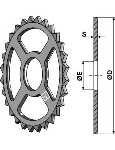 Roue étoile - Ø470mm