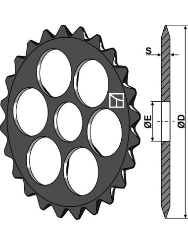 Roue étoile - Ø575mm