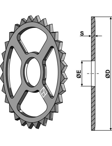 Roue étoile - Ø530mm