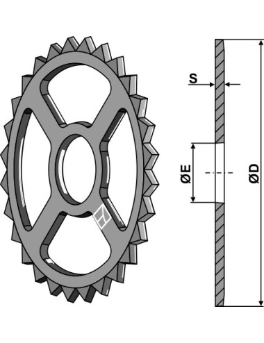 Roue étoile - Ø530mm