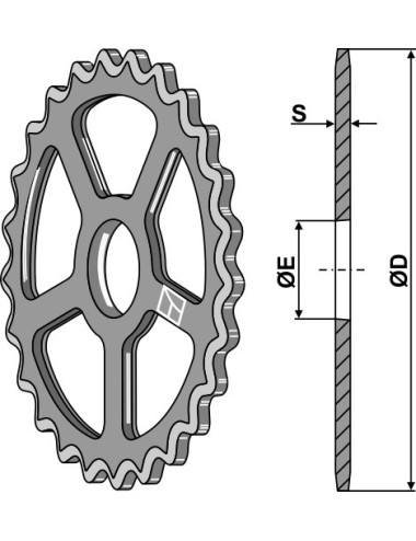 Roue étoile - Ø520mm