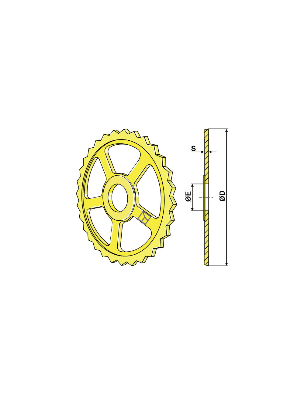 Roue étoile - Ø480mm