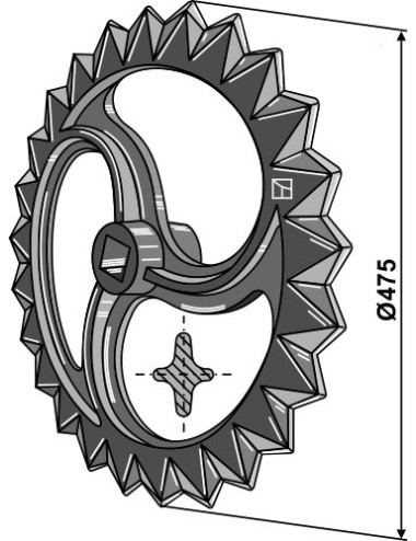 Roue étoile - Ø475mm