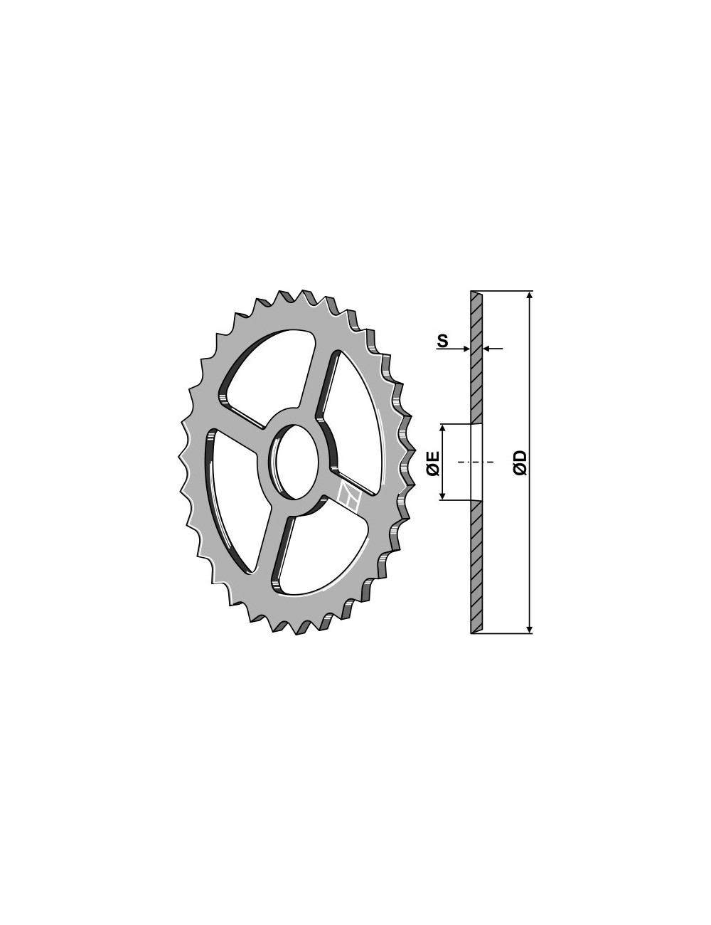 Roue étoile - Ø530mm