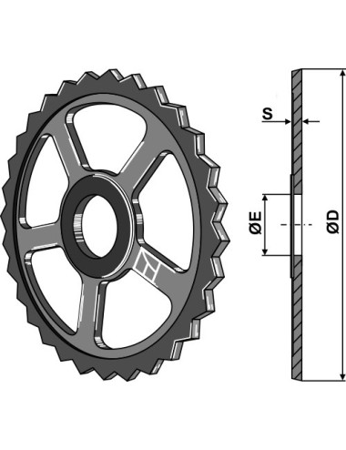 Roue étoile - Ø530mm