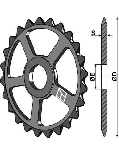 Roue étoile - Ø520mm