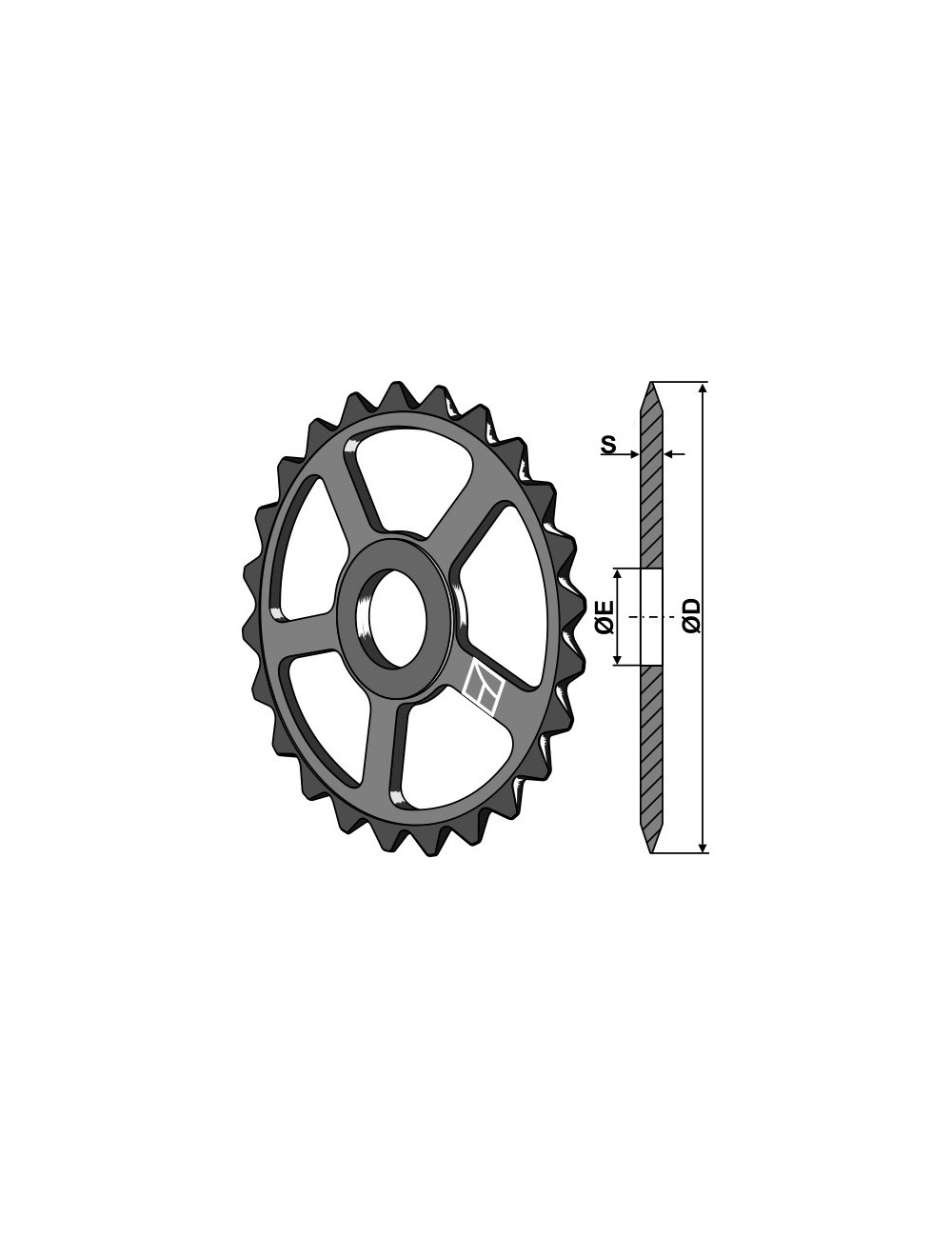 Roue étoile - Ø520mm