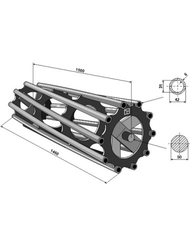 Tube rouleau packer 1500