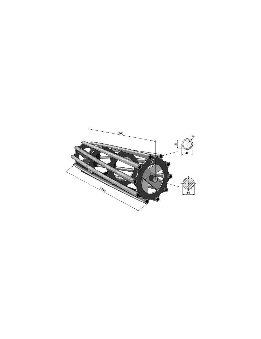 Tube rouleau packer 1500