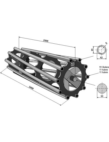 Tube rouleau packer 2500