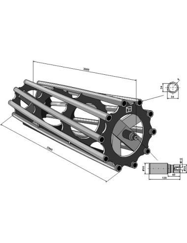 Tube rouleau packer 3000
