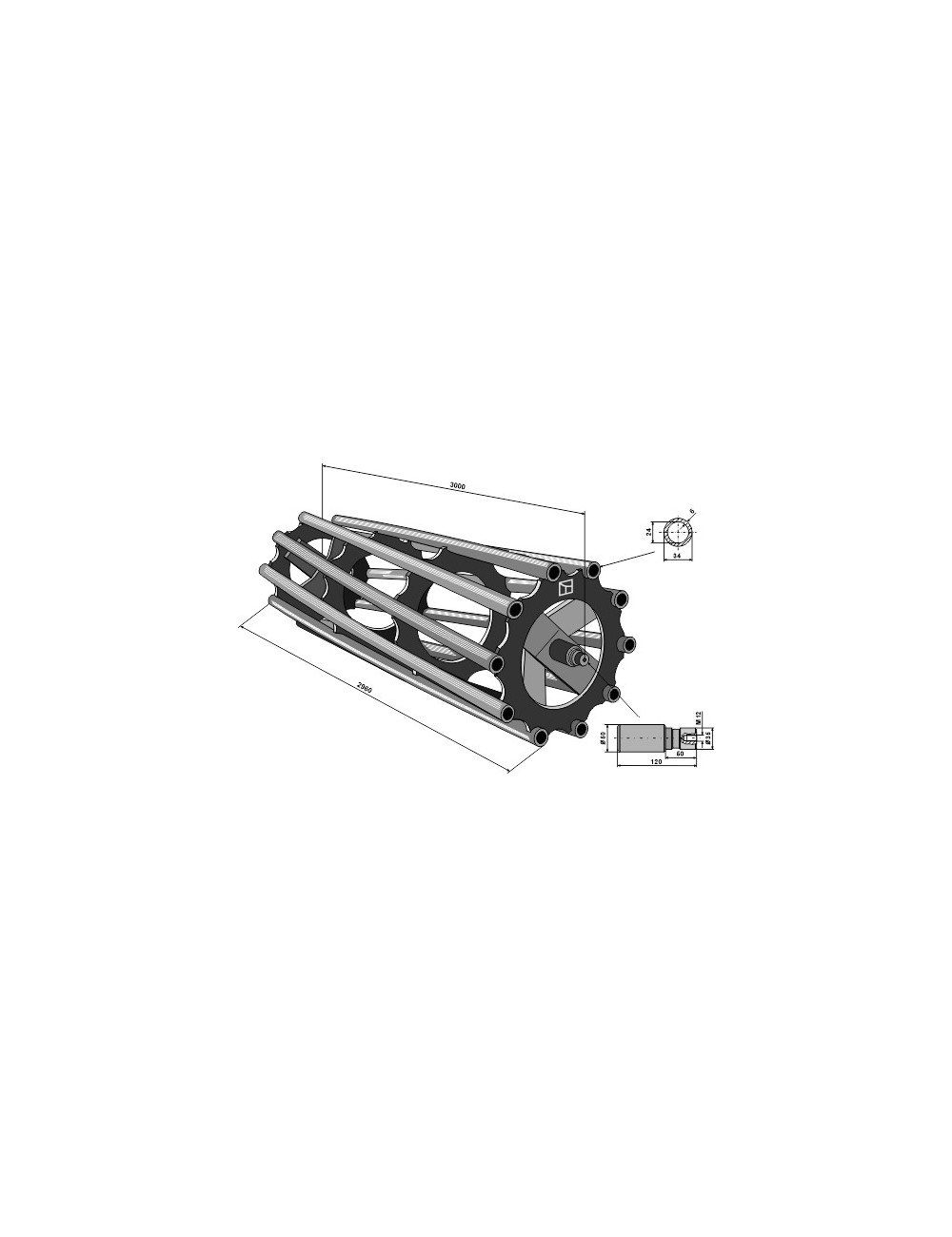 Tube rouleau packer 3000