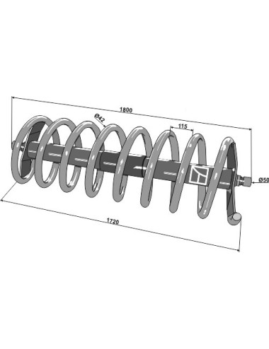Rouleau spire 3200 - modèle gauche
