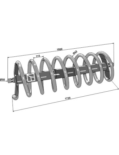 Rouleau spire 3200 - modèle droit